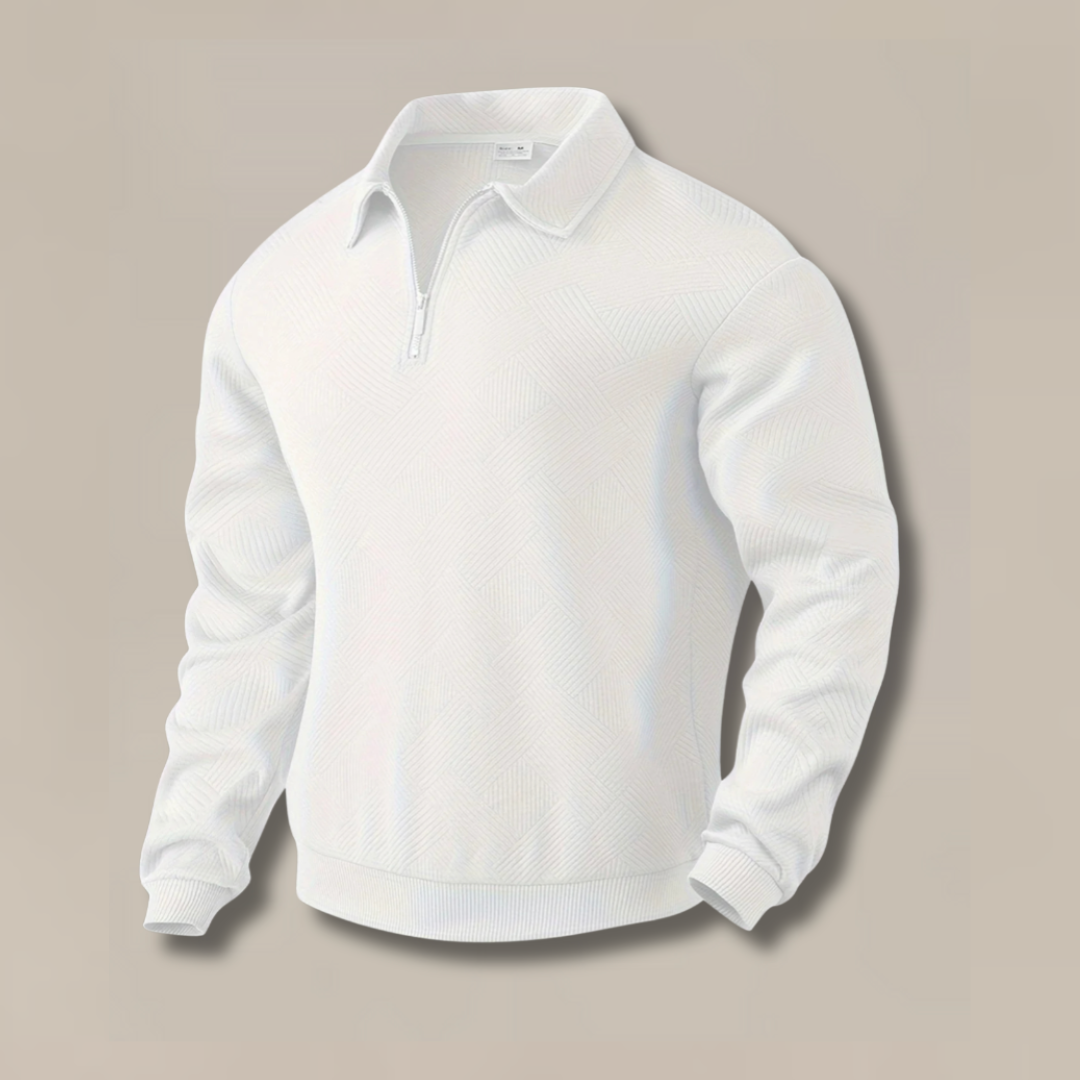 Men's Elegant Zip-Up Sweater