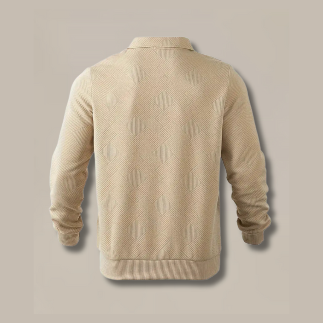 Men's Elegant Zip-Up Sweater