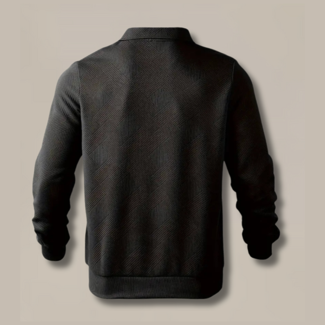 Men's Elegant Zip-Up Sweater