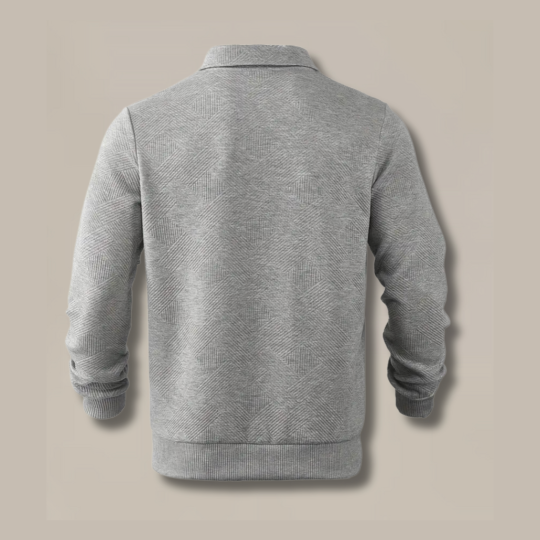 Men's Elegant Zip-Up Sweater