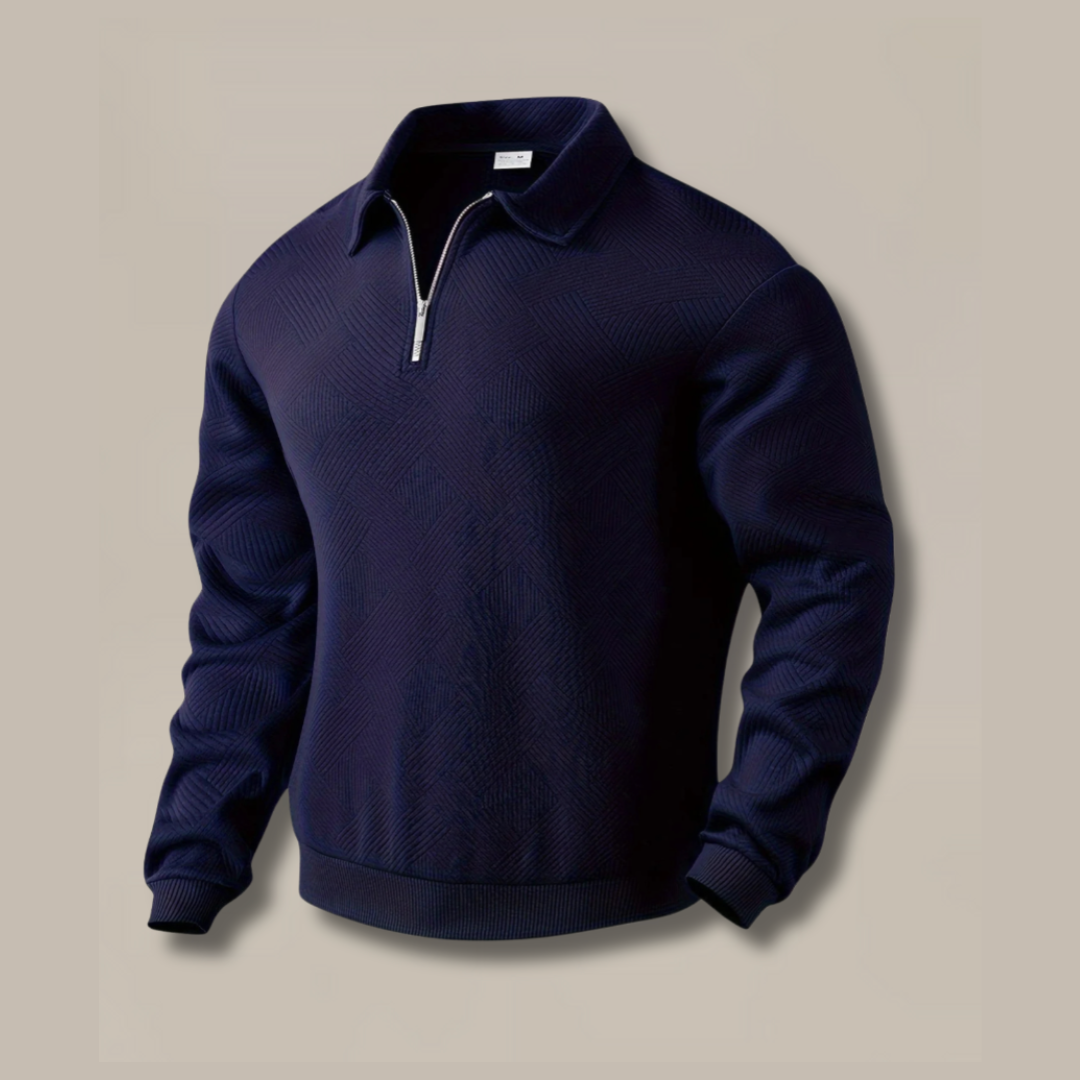 Men's Elegant Zip-Up Sweater