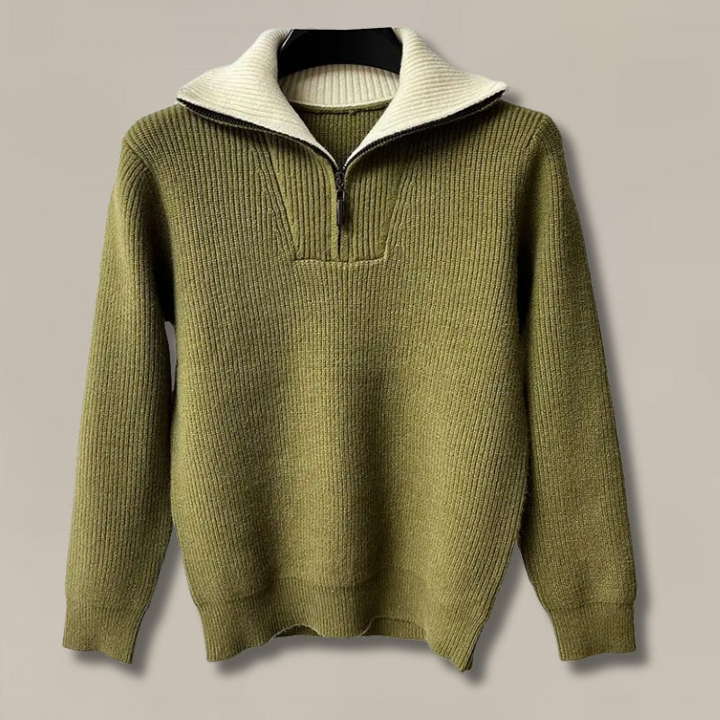 The Exeter Quarter Zip Jumper