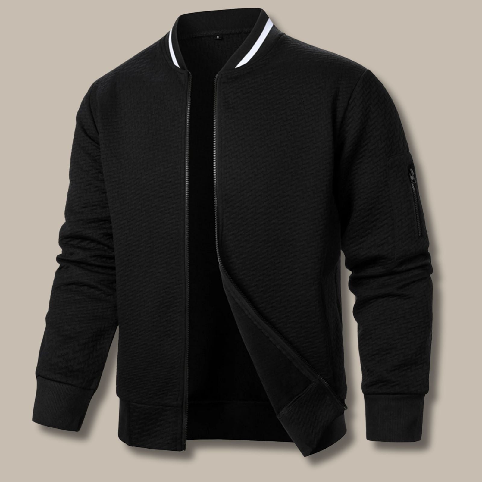 The Harrogate Elegant Zip-Up Cardigan